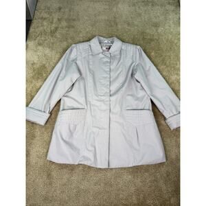 Trendz Vintage Coat Jacket Hidden Buttons Size 12 Womens Quiet Luxury Miss